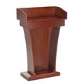 Adiroffice Wood Stand-Up Podium Lectern with Drawer, Cherry Wood Grain ADI661-012-CH